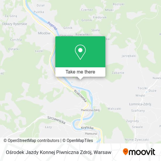 Ośrodek Jazdy Konnej Piwniczna Zdrój map