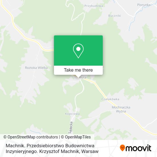 Machnik. Przedsiebiorstwo Budownictwa Inzynieryjnego. Krzysztof Machnik map