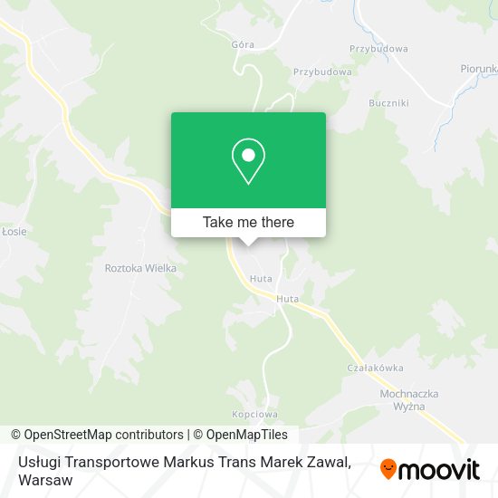 Usługi Transportowe Markus Trans Marek Zawal map