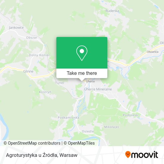 Agroturystyka u Źródła map