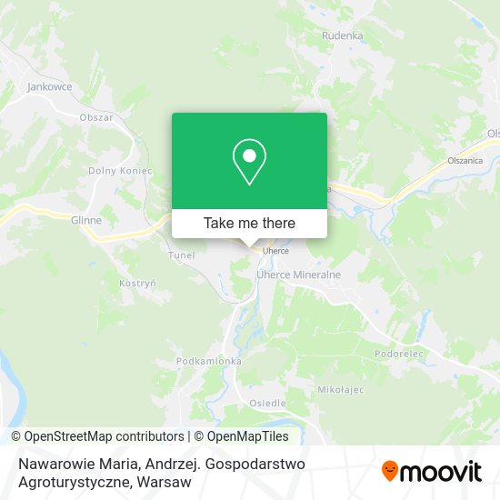 Nawarowie Maria, Andrzej. Gospodarstwo Agroturystyczne map