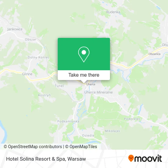 Карта Hotel Solina Resort & Spa