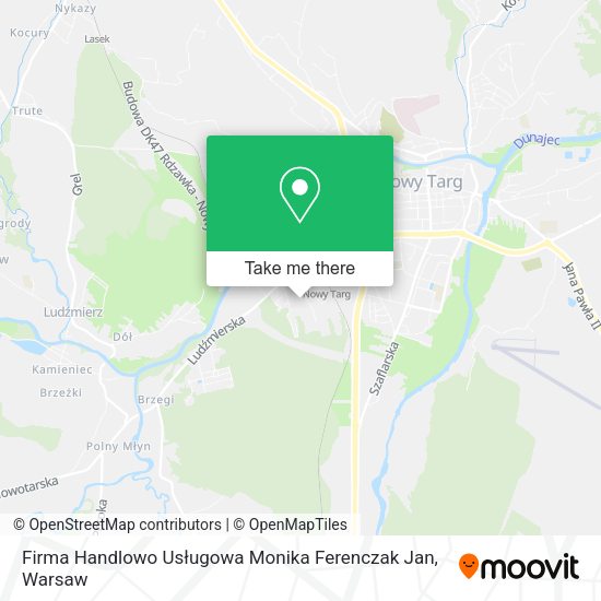 Firma Handlowo Usługowa Monika Ferenczak Jan map