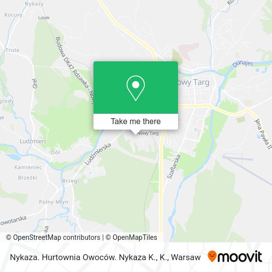 Nykaza. Hurtownia Owoców. Nykaza K., K. map