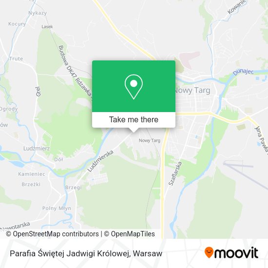 Parafia Świętej Jadwigi Królowej map