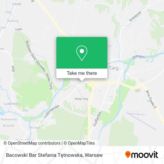 Bacowski Bar Stefania Tętnowska map