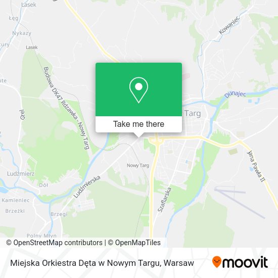 Miejska Orkiestra Dęta w Nowym Targu map