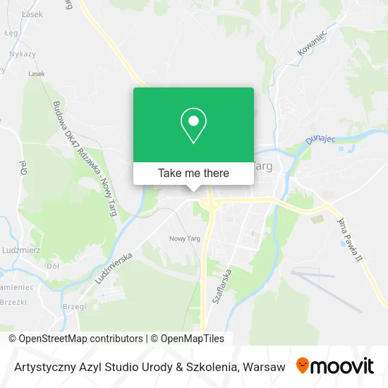 Карта Artystyczny Azyl Studio Urody & Szkolenia
