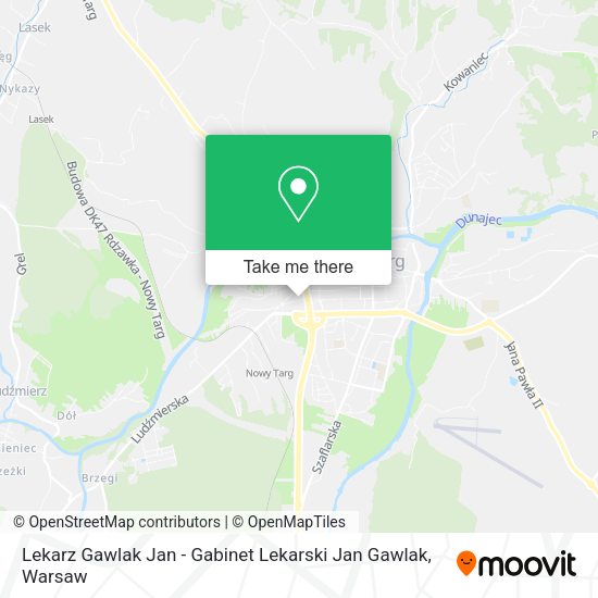 Lekarz Gawlak Jan - Gabinet Lekarski Jan Gawlak map