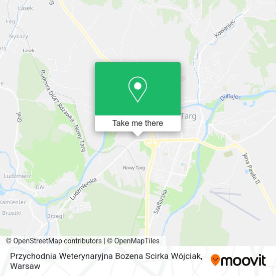 Przychodnia Weterynaryjna Bozena Scirka Wójciak map