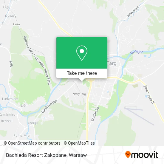Карта Bachleda Resort Zakopane