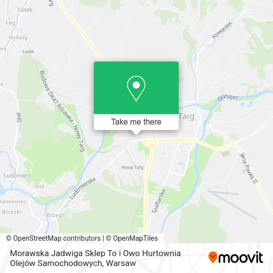 Morawska Jadwiga Sklep To i Owo Hurtownia Olejów Samochodowych map