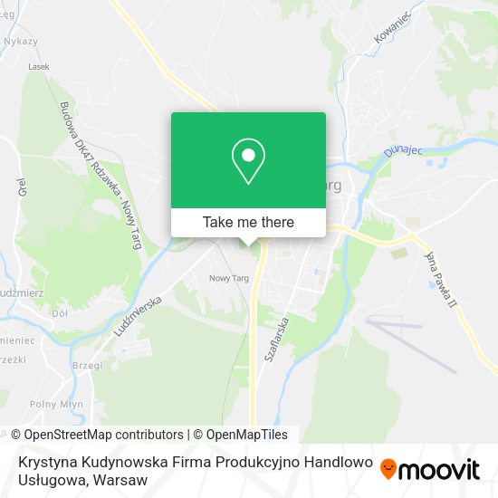 Krystyna Kudynowska Firma Produkcyjno Handlowo Usługowa map