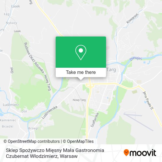 Sklep Spożywczo Mięsny Mała Gastronomia Czubernat Włodzimierz map