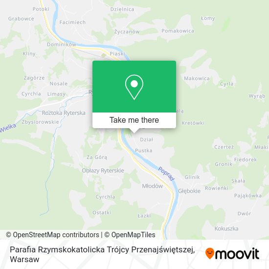 Parafia Rzymskokatolicka Trójcy Przenajświętszej map