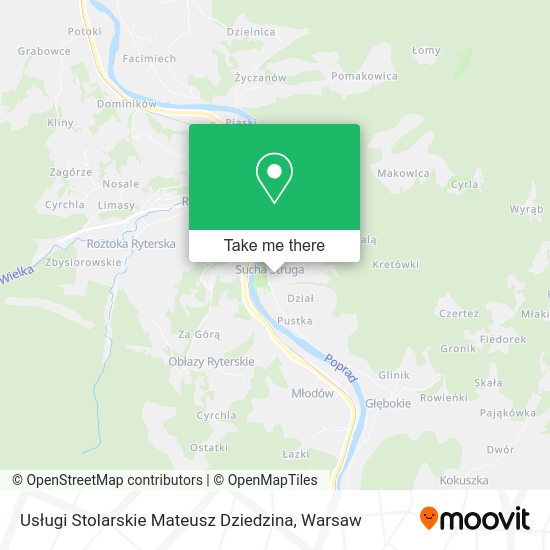 Usługi Stolarskie Mateusz Dziedzina map