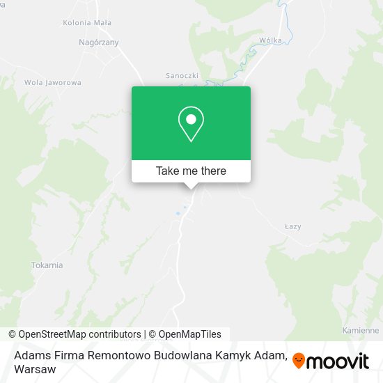 Adams Firma Remontowo Budowlana Kamyk Adam map