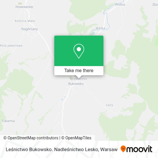 Leśnictwo Bukowsko. Nadleśnictwo Lesko map