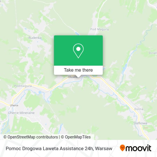 Pomoc Drogowa Laweta Assistance 24h map