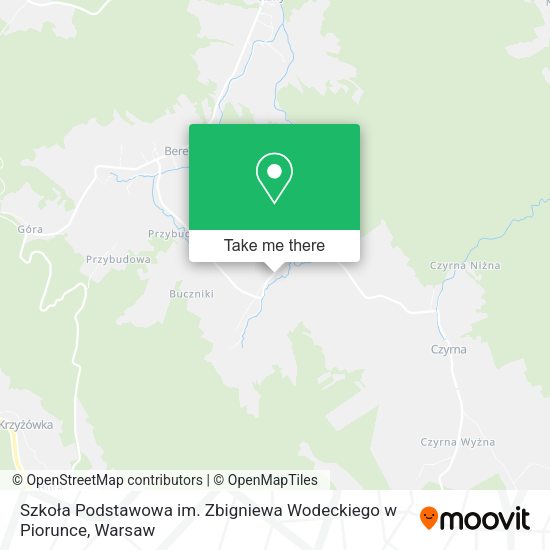 Szkoła Podstawowa im. Zbigniewa Wodeckiego w Piorunce map