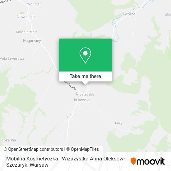 Mobilna Kosmetyczka i Wizażystka Anna Oleksów- Szczuryk map