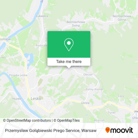 Przemysław Gołąbiewski Prego Service map