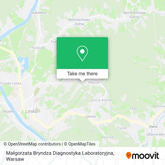 Małgorzata Bryndza Diagnostyka Laboratoryjna map