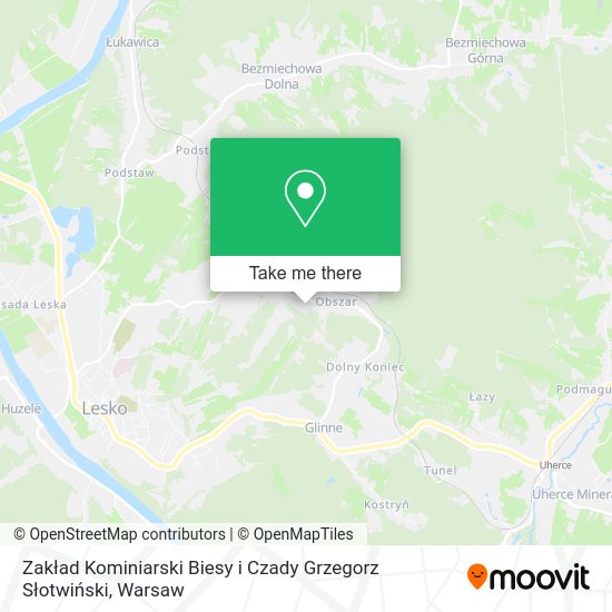 Zakład Kominiarski Biesy i Czady Grzegorz Słotwiński map