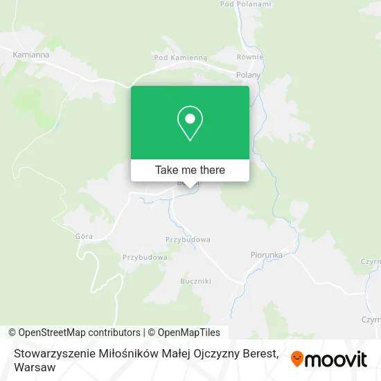 Карта Stowarzyszenie Miłośników Małej Ojczyzny Berest