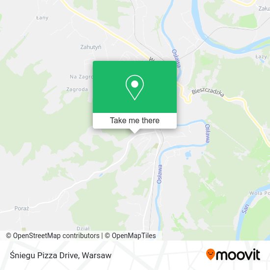 Śniegu Pizza Drive map