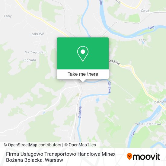 Firma Usługowo Transportowo Handlowa Minex Bożena Bolacka map