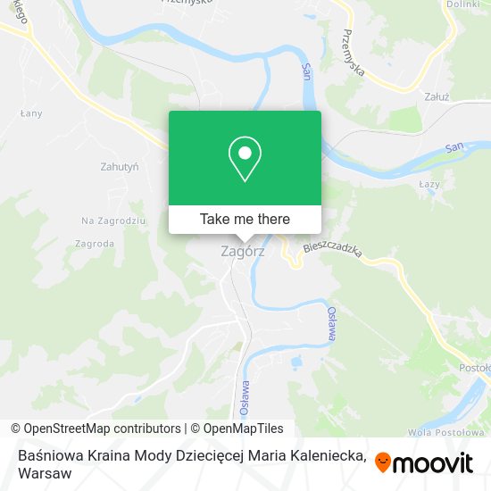 Baśniowa Kraina Mody Dziecięcej Maria Kaleniecka map