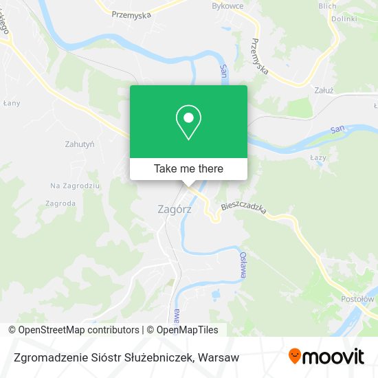 Zgromadzenie Sióstr Służebniczek map