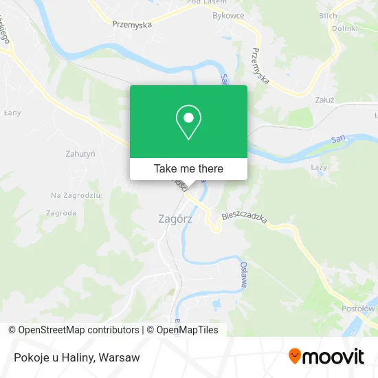 Карта Pokoje u Haliny