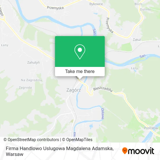 Карта Firma Handlowo Uslugowa Magdalena Adamska