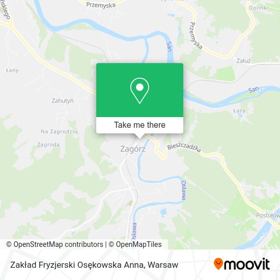 Zakład Fryzjerski Osękowska Anna map