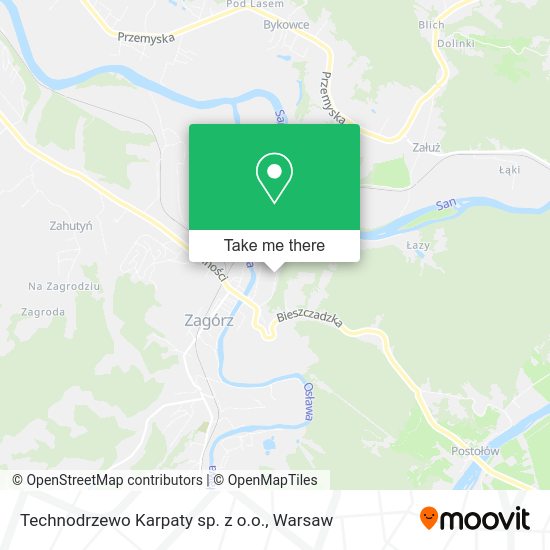 Technodrzewo Karpaty sp. z o.o. map