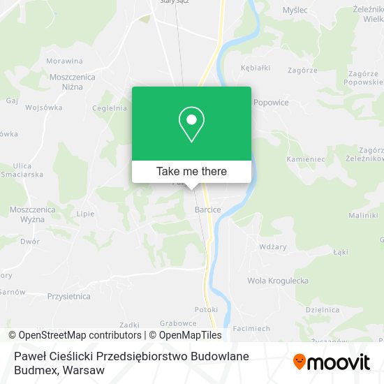 Paweł Cieślicki Przedsiębiorstwo Budowlane Budmex map