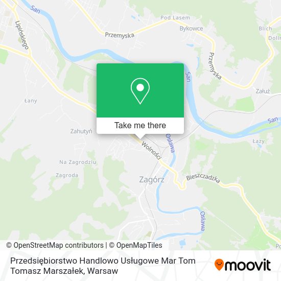 Przedsiębiorstwo Handlowo Usługowe Mar Tom Tomasz Marszałek map