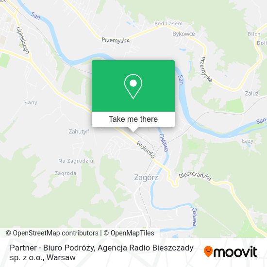 Partner - Biuro Podróży, Agencja Radio Bieszczady sp. z o.o. map