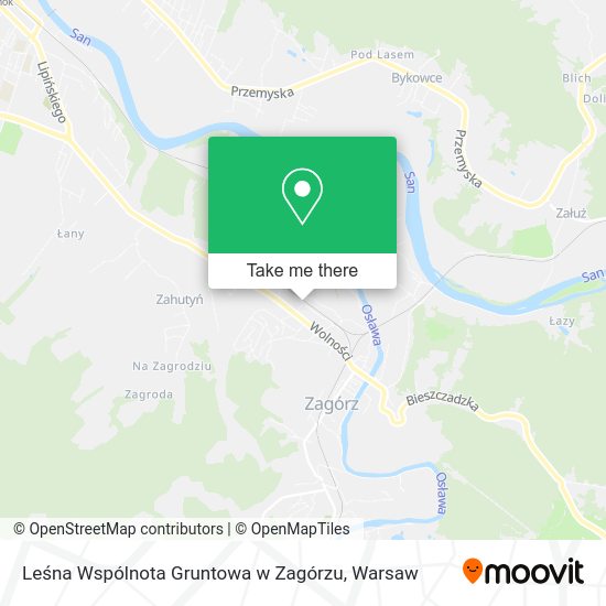 Leśna Wspólnota Gruntowa w Zagórzu map