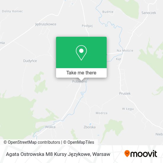 Agata Ostrowska M8 Kursy Językowe map