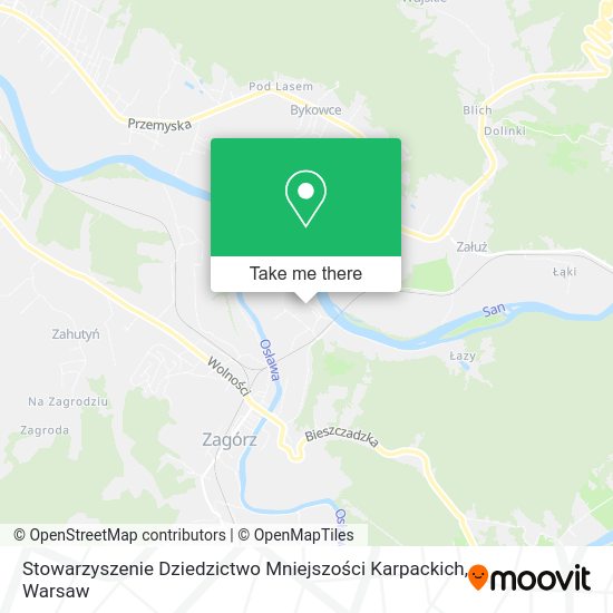 Stowarzyszenie Dziedzictwo Mniejszości Karpackich map