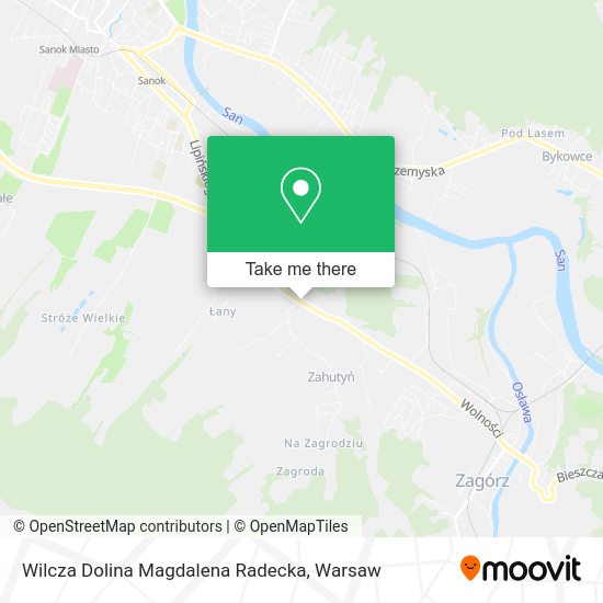 Wilcza Dolina Magdalena Radecka map