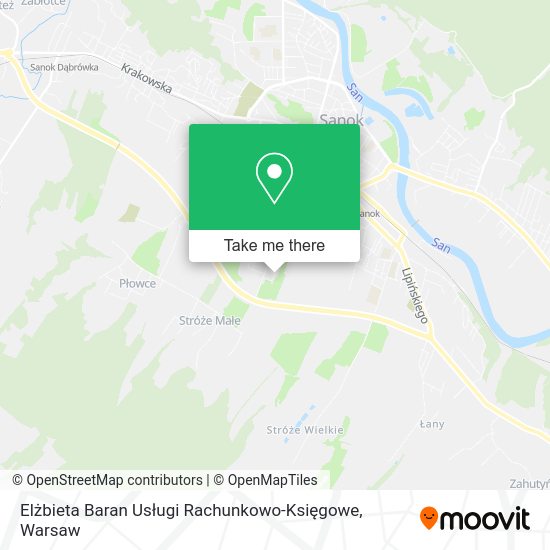 Elżbieta Baran Usługi Rachunkowo-Księgowe map