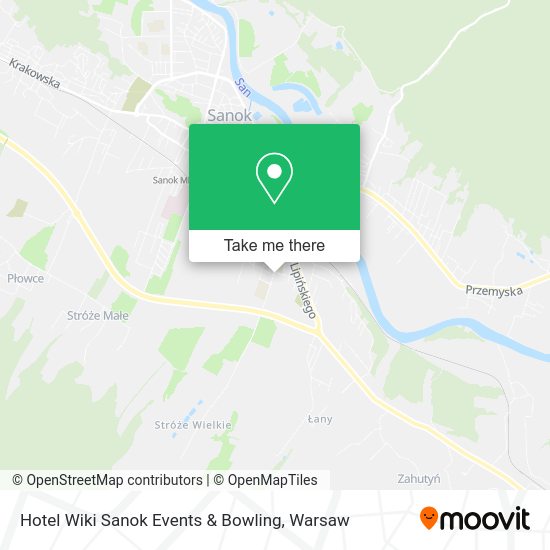 Hotel Wiki Sanok Events & Bowling map