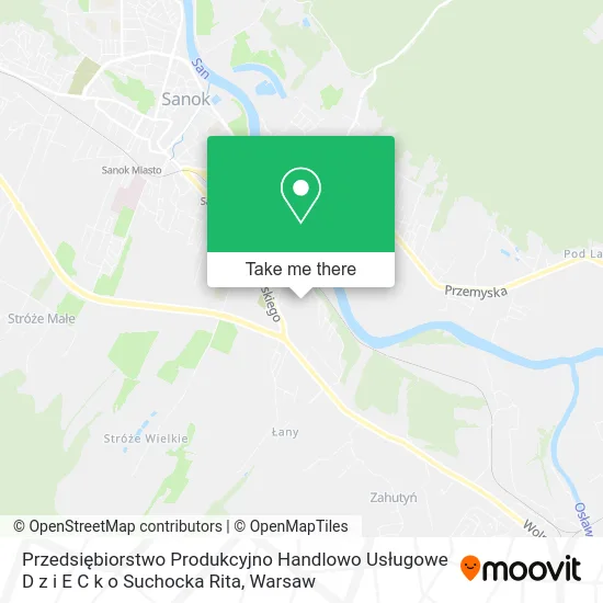 Карта Przedsiębiorstwo Produkcyjno Handlowo Usługowe D z i E C k o Suchocka Rita