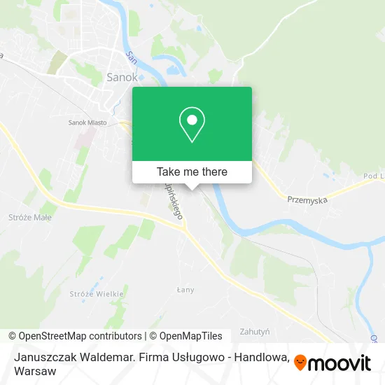 Januszczak Waldemar. Firma Usługowo - Handlowa map