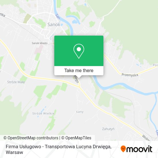 Firma Usługowo - Transportowa Lucyna Drwięga map