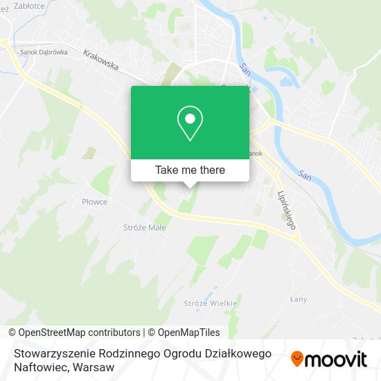 Stowarzyszenie Rodzinnego Ogrodu Działkowego Naftowiec map